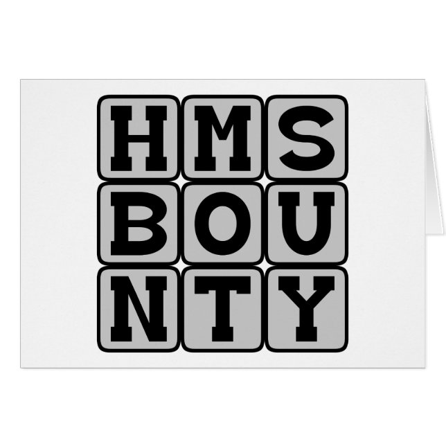 HMS Bounty, literair schip (Voorkant Horizontaal)