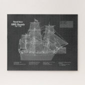 HMS Bounty - Ship Blueprint Plans PD Legpuzzel (Horizontaal)