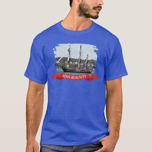 HMS Bounty Tall Ship Foto T-shirt (Voorkant)