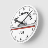 HMS CHARYBDIS - F75 - LEANDER ORIG RONDE KLOK (Hoek)