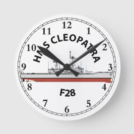 HMS CLEOPATRA - F28 - LEANDER ORIG RONDE KLOK