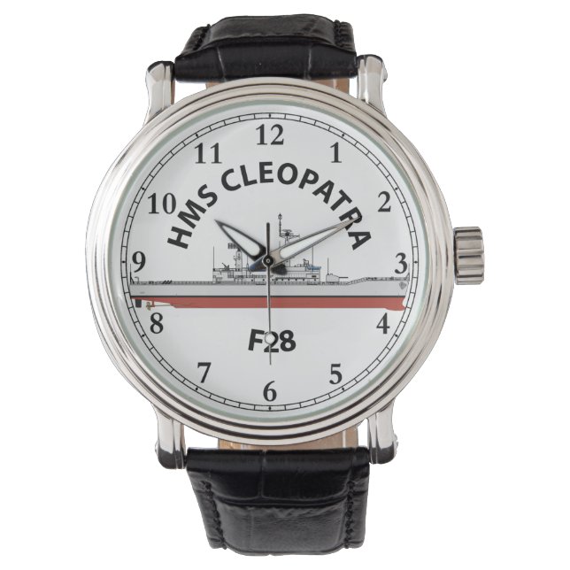 HMS CLEOPATRA - F28 - LEANDER ORIG WATCH HORLOGE (Voorkant)