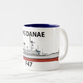 HMS Danae, oordconfiguratie Tweekleurige Koffiemok (Voorkant rechts)