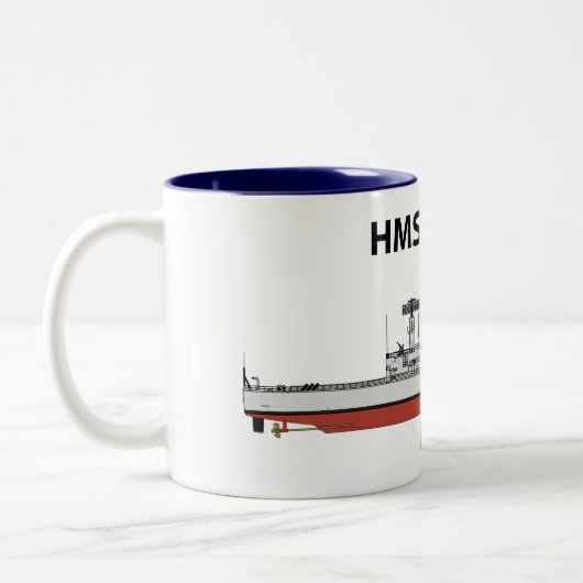 HMS Danae, oordconfiguratie Tweekleurige Koffiemok (Links)