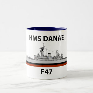 HMS Danae, zeevaart Tweekleurige Koffiemok
