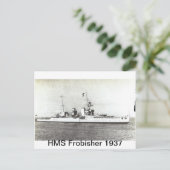 HMS Frobisher Briefkaart (Staand voorkant)