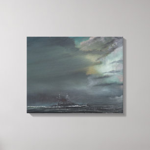 HMS Hood 1941 2014 Canvas Afdruk