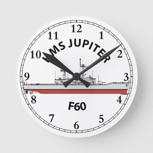 HMS JUPITER - F60 - LEANDER ORIG RONDE KLOK (Voorkant)