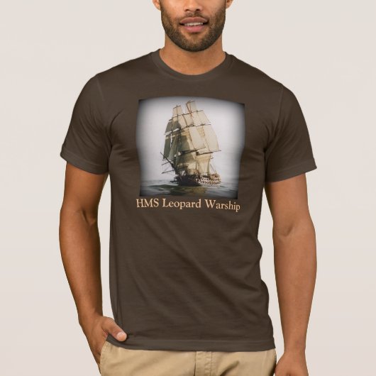 HMS Leopard Warship - T-Shirt (Voorkant)