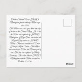 HMS Nottingham en slagschip Mars 1703 Briefkaart (Achterkant)