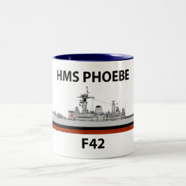 HMS Phoebe, zitvlak Tweekleurige Koffiemok