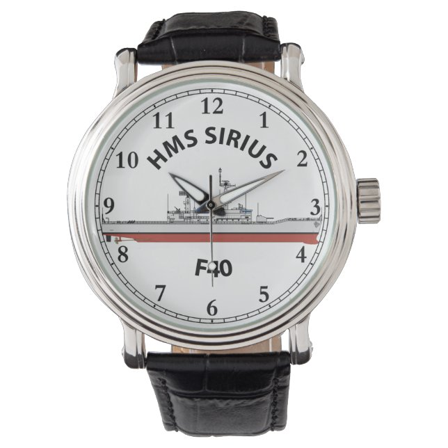 HMS SIRIUS - F40 - MONTRE D'ORIGINE DE LEANDER (devant)