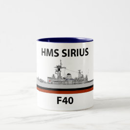 HMS Sirius, zitvlak Tweekleurige Koffiemok