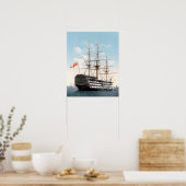 HMS Victory 16-inch x 20-inch poster (Keuken)