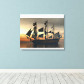 HMS VICTORY CANVAS AFDRUK (Insitu (Houten vloer))