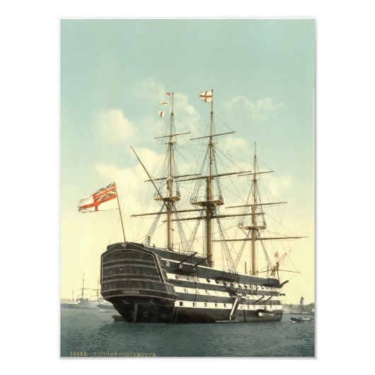 HMS Victory Foto Afdruk (Voorkant)