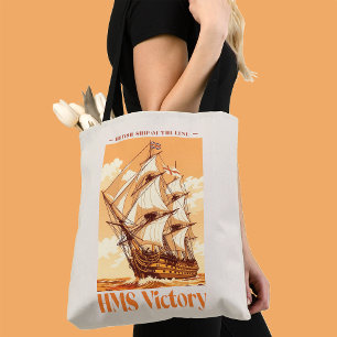 HMS Victory Poster Iconisch Brits Lijnschip Draagtas