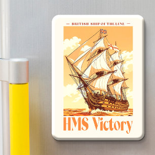 HMS Victory Poster Iconisch Brits Lijnschip Magneet