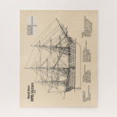HMS Victory - Scheepsblauwdruk Plannen SD Legpuzzel (Verticaal)