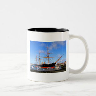 HMS Warrior Tweekleurige Koffiemok