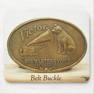 HMV, VICTOR, Belt Buckle. Muismat