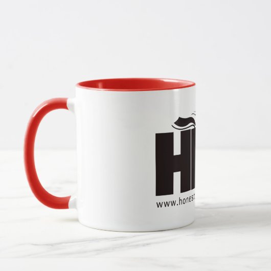 HNN Mug blanche, noire et rouge (Gauche)