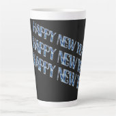 HNY Bleu Diamant Latte Mug (Devant)
