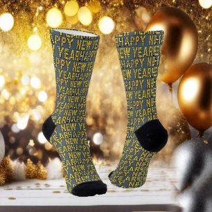 HNY Gellow-Gld Crew-Sokken Sokken