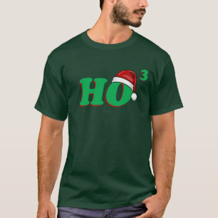 Ho 3 (Cubed) Grappig kerstShirt T-shirt