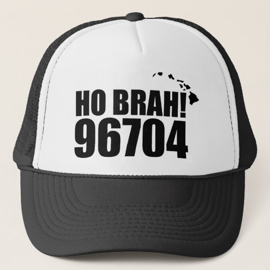 Ho Brah !..., Hawaii Zip Code Casquette 96704 Capt (Devant)