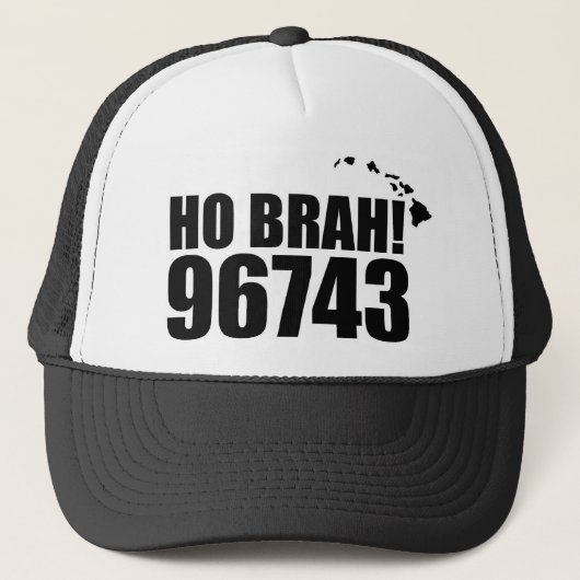 Ho Brah !..., Hawaii Zip Code Casquette 96743 Kawa (Devant)