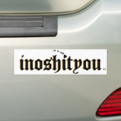 Ho Brah..., inoshityou Bumbper White Sticker (En voiture)