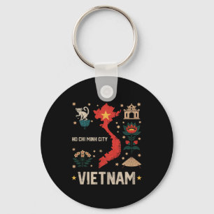Ho Chi Minh City Vietnam Vakantie Matching Familie Sleutelhanger