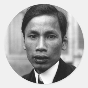 Ho Chi Minh Nguyen Ai Quoc Portrait 1921 Ronde Sticker
