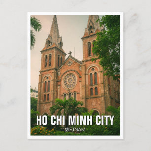 Ho Chi Minh Stad Notre Dame Kathedraal Saigon Briefkaart
