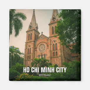 Ho Chi Minh Stad Notre Dame Kathedraal Saigon Magneet