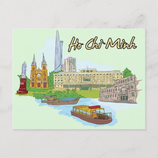 Ho Chi Minh Vietnam Briefkaart (Voorkant)