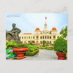  Ho Chi Minh Vietnam Travel waterverf Briefkaart