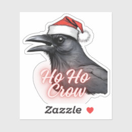 Ho Crow Christmas Crow Stickers
