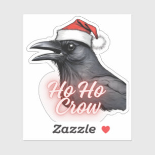 Ho Crow Christmas Crow Stickers