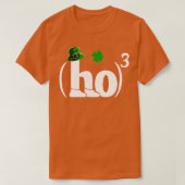 Ho Cubed Irish Funny Shamrock StPatricks Day Wisku T-shirt (Design voorkant)