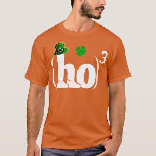 Ho Cubed Irish Funny Shamrock StPatricks Day Wisku T-shirt
