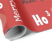 Ho "cubed" Santa Holiday Cadeaupapier (Rol Hoek)