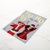 Ho Ho Aangepaste foto Prettige feestdagen Kerstmis (Gedraaid)