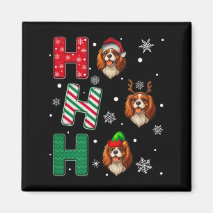 Ho Ho Cavalier King Charles Spaniel Dog Santa E Magneet