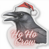 Ho Ho Crow Stickers Crow Christmas (Devant)