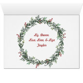 Ho Ho - Foto van het kind - Vroege kerstkaart (Binnen Horizontaal (Onder))