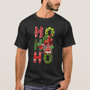 Ho Ho Gnomes Kerstboom Lichten Vrolijk Kerstfeest  T-shirt