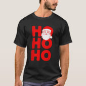 HO HO HO 3 Santa Claus Xmas T-shirt (Voorkant)