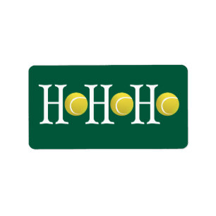 HO-HO-HO - Achtergrond aanpassen Etiket